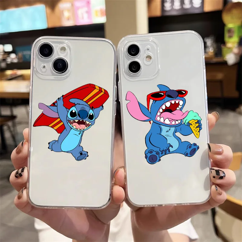 Фото Y-13 Lovely Stitch Transparent Case for Infinix Note S5 Lite Smart 4 4C 5 6 Zero 8 8i X Neo Hot 9 Play Pro №2