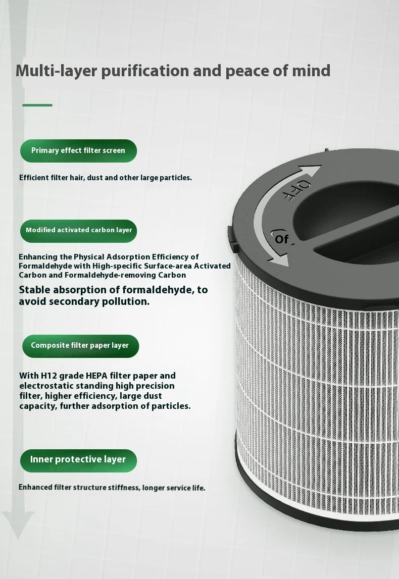 Очиститель воздуха 공기청정기 Smart APP Control BHTNYOO-H13 HEPA-фильтр очиститель PM2 5 с