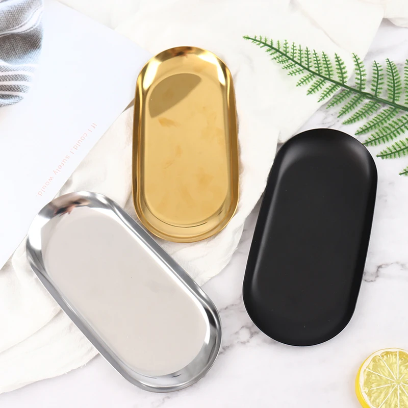 1 шт. Золотая обеденная тарелка в скандинавском стиле десертная из нержавеющей