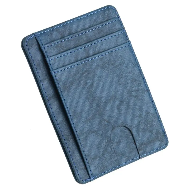 

Slim RFID Blocking Leather Wallet Credit ID Card Holder Purse Money Case for Men Women