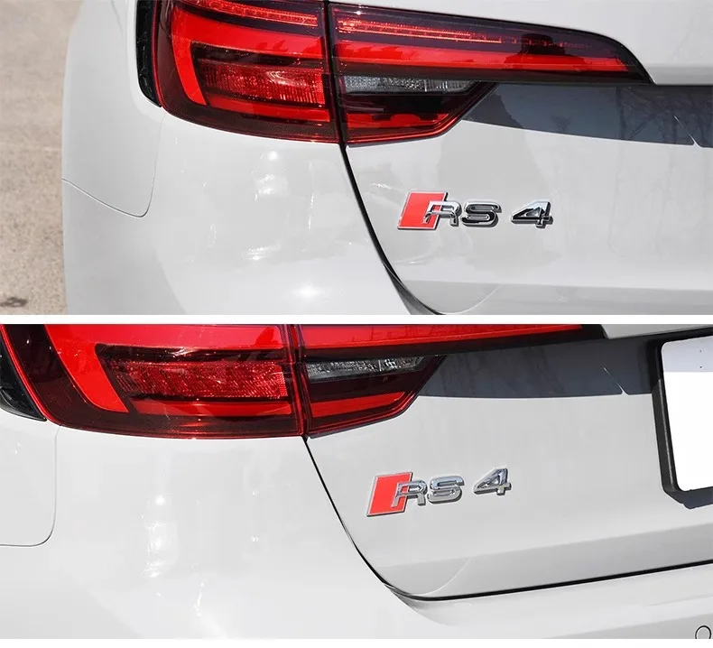 Автомобильные аксессуары 3D хромированные наклейки с логотипом для багажника Audi