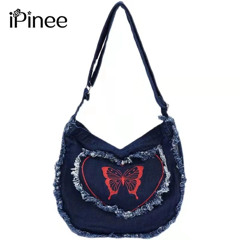 

Japan and South Korea exquisite mini denim bag ins Korean version of the literary trendy cool shopping all-match portable single
