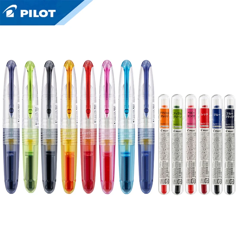 

PILOT Fountain Pen and Ink Tank Combination SPN-20F + IRF-10SPN F Nib 0.5mm 8 Colors Student Writing Supplies Office Stationery