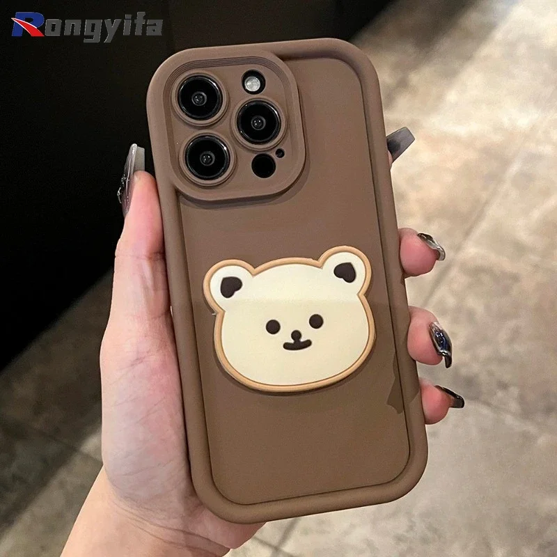 Для Vivo IQOO Z9 Turbo+ T3 Lite Z9S Pro Y28 Y200 GT Y100A Y37 Ultra Y03 Y18E Y18i Y28S Y36T Чехол для телефона Bear Soft Cover