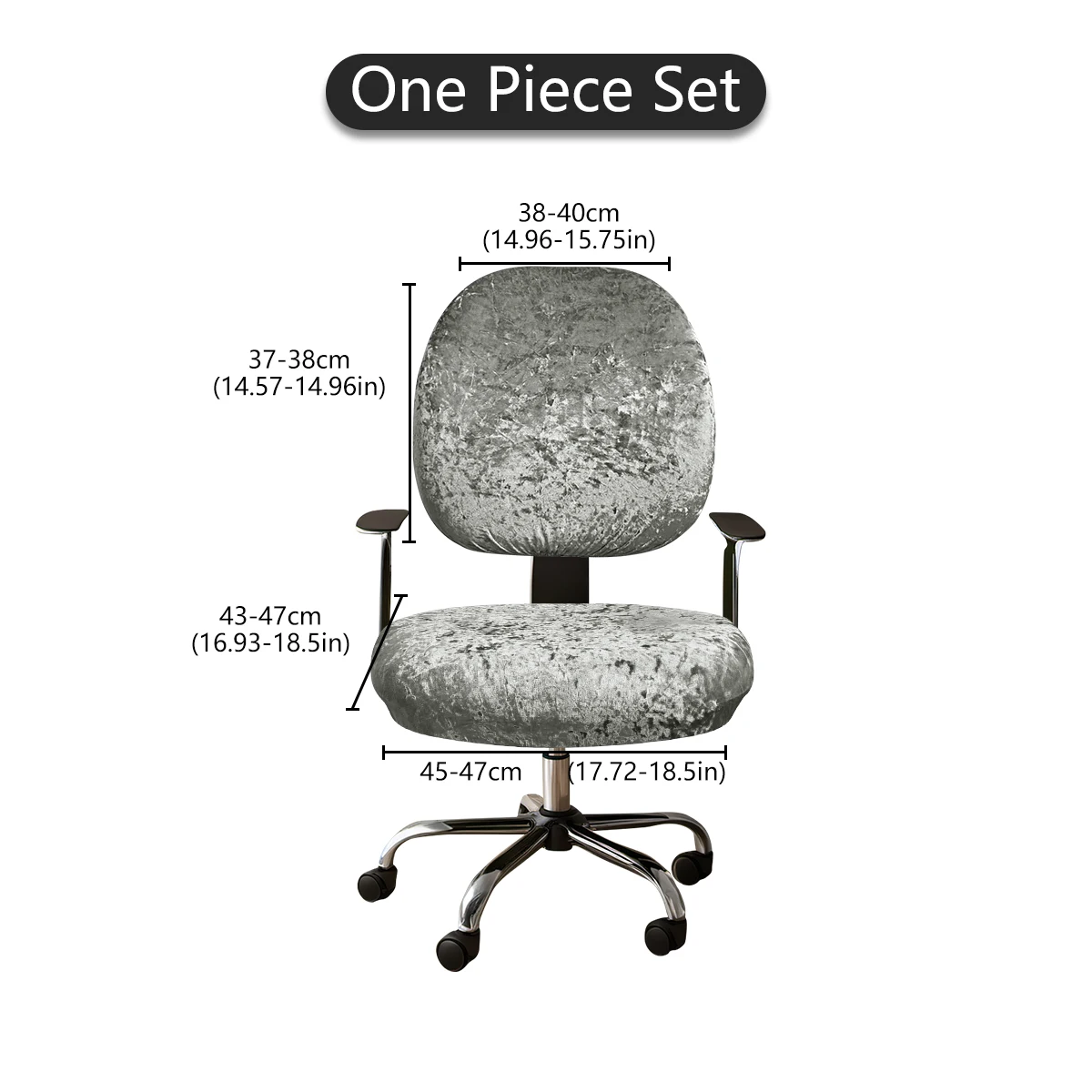 

Чехол Для Стула Из Вельвета В Современном Стиле, 1 Шт., С Раздельными Частями Для Офисного Кресла