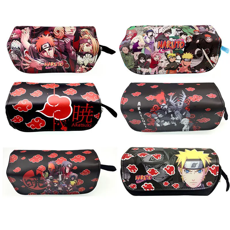 

Naruto Animation Pencil Bag Primary and Middle School Students Learn Stationery Box Pencil Bag Casual Unisex