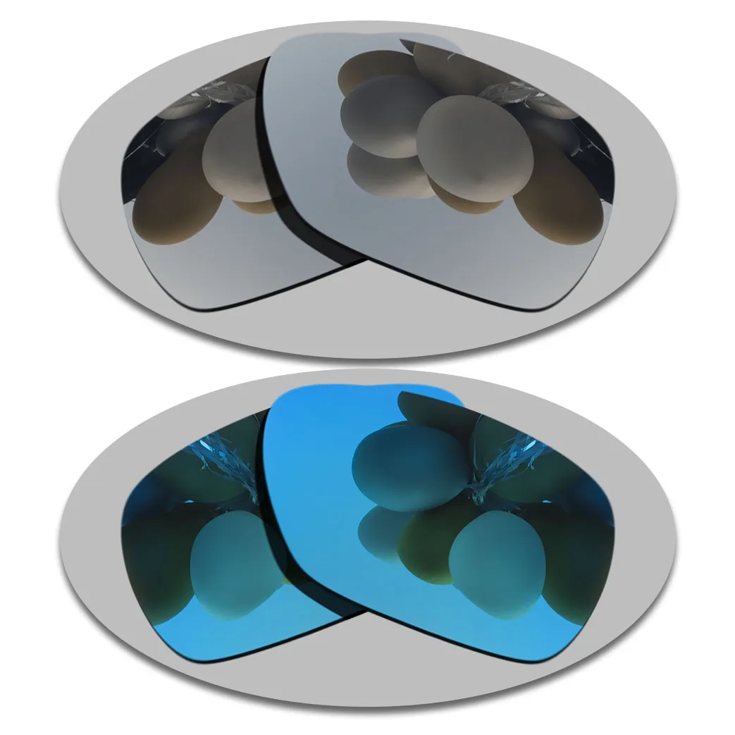 Сменные серебряные и небесно-голубые линзы для поляризованных солнцезащитных