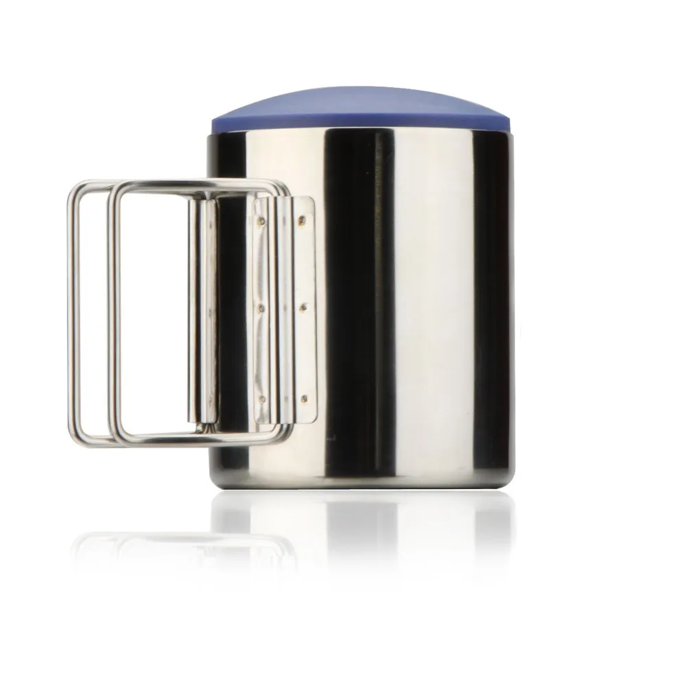 

Camping Travelling Mug Cup Stainless Steel Water Cup Double Layer 280ml