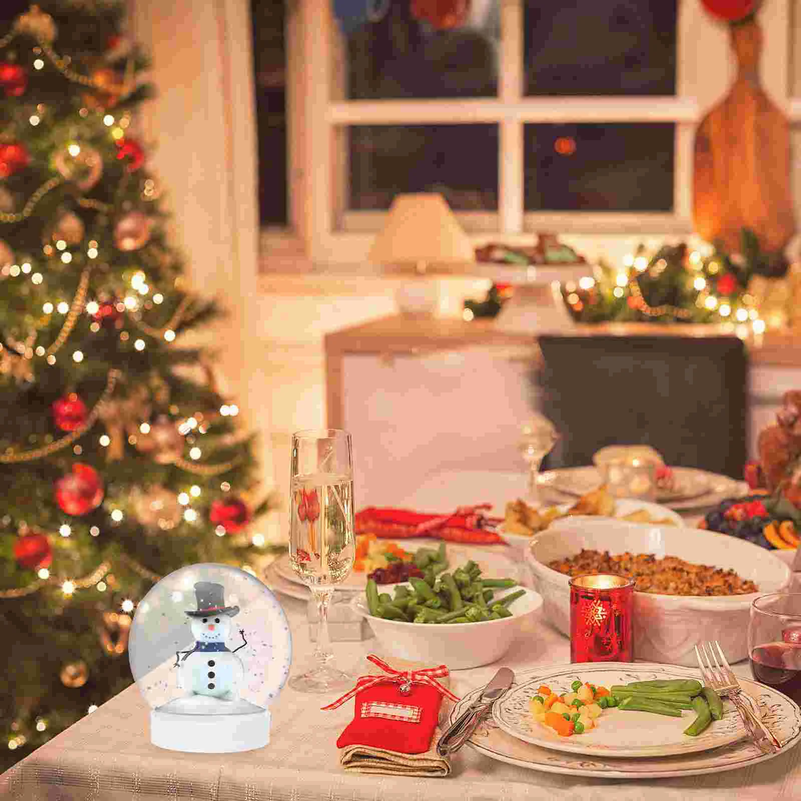 

150/270 мл самодельный Снежный шар, прозрачный пластиковый водяной шар, изготовление, пропеллер с винтовой крышкой, Рождественское украшение