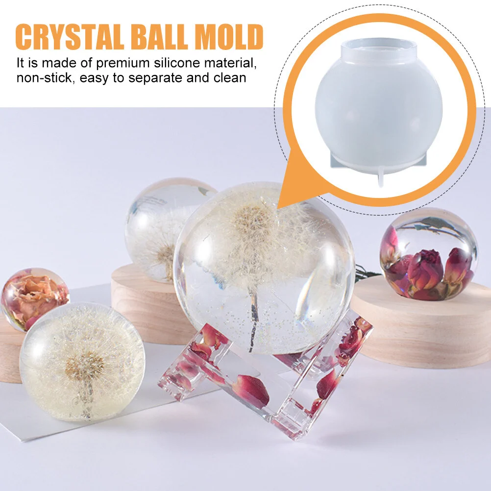 Wax Resin Sphere Mold Silicone Molds Epoxy Ball Crystal Para Gelatinas