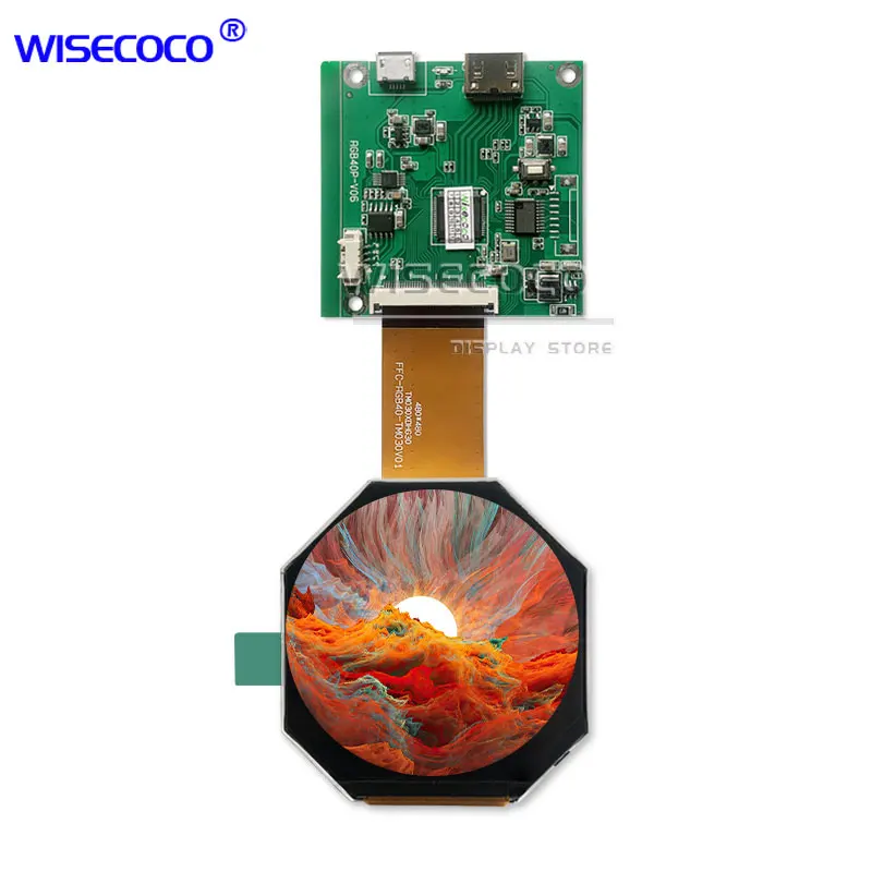 ЖК-дисплей WISECOCO 3-дюймовый круглый экран круговой TFT IPS ЖК модуль 480x480 драйвер