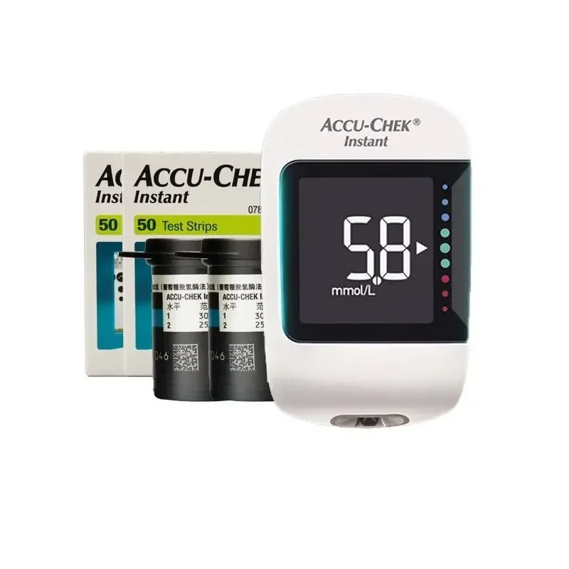 Фото ACCU Chek, тест-полоски для мгновенного диабета, уровень глюкозы в крови — медицинский измеритель уровня глюкозы в домашних условиях №5