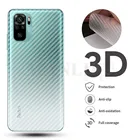 Защитная пленка 3D из углеродного волокна для Redmi Note 7 8T 9S 10 Pro, пленка с полным покрытием задней панели Xiaomi Mi 12 11 10 Lite Poco M3 X3 NFC, 5 шт.