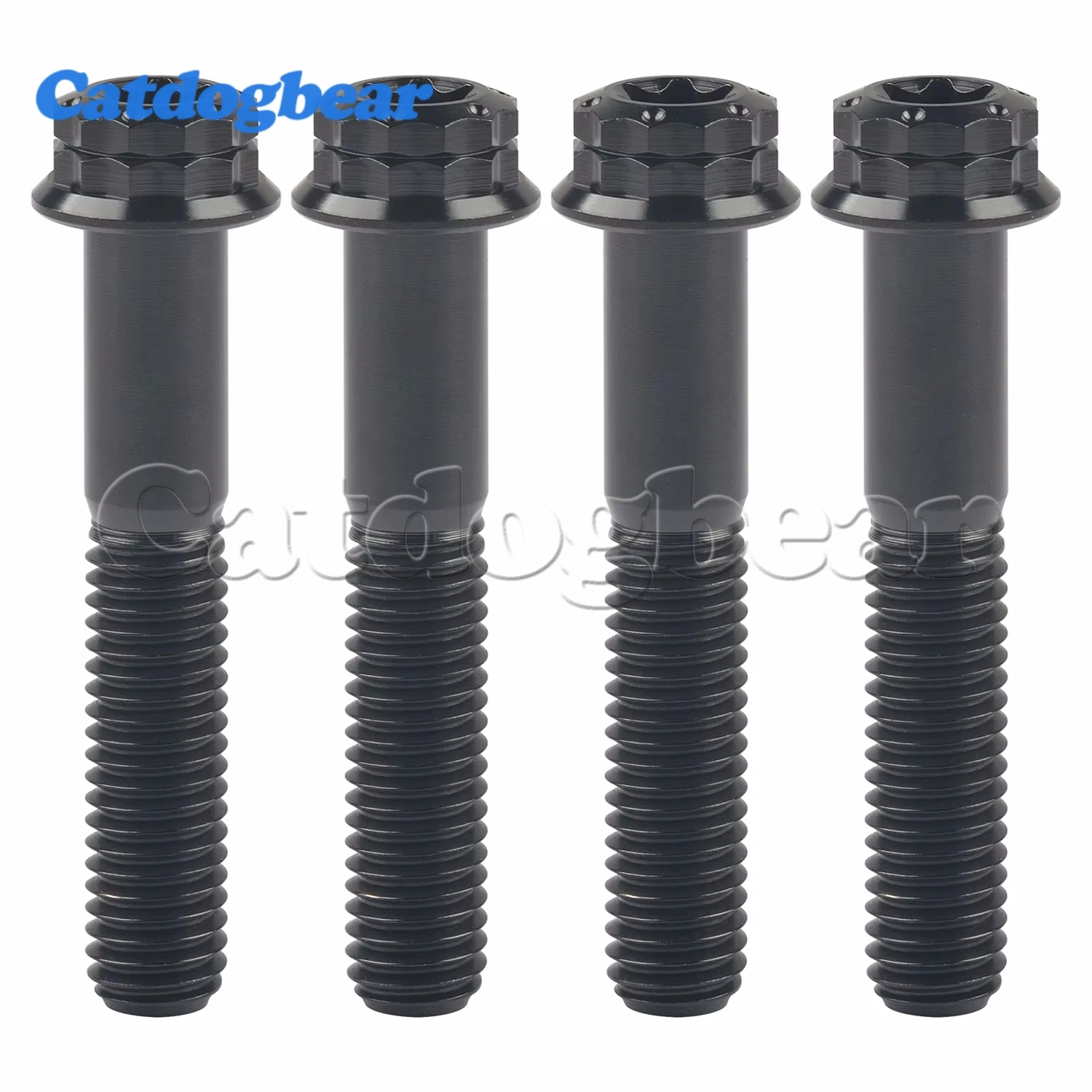Catdogbear 4 шт. титановый болт M10 X 20 ~ 70 мм T50 Torx Pitch 1,25/1,5 фланец 12-точечный винт для авто и мотоцикла