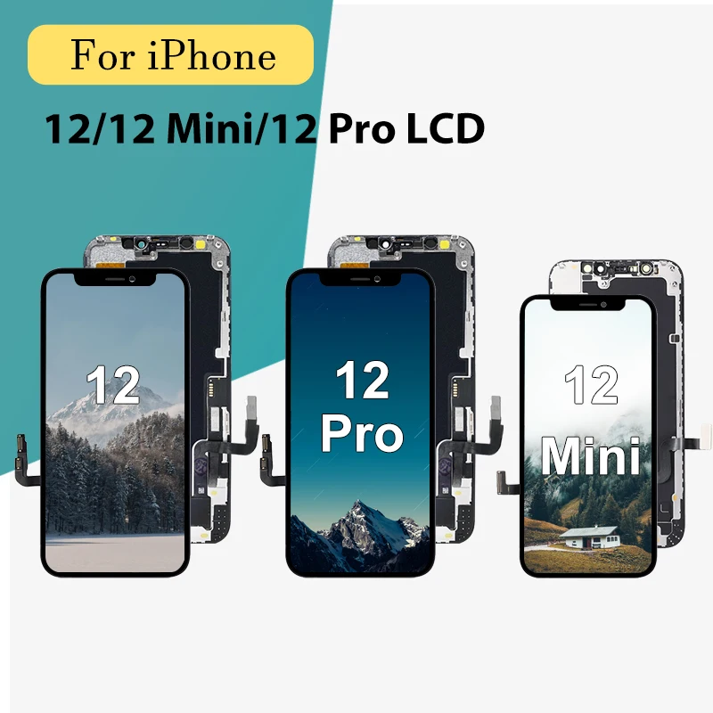 

1Pcs OLED For Iphone 12 Lcd Touch Panel Glass Screen Digitizer For Iphone 12 Pro 12 Mini Display Assembly With Tools