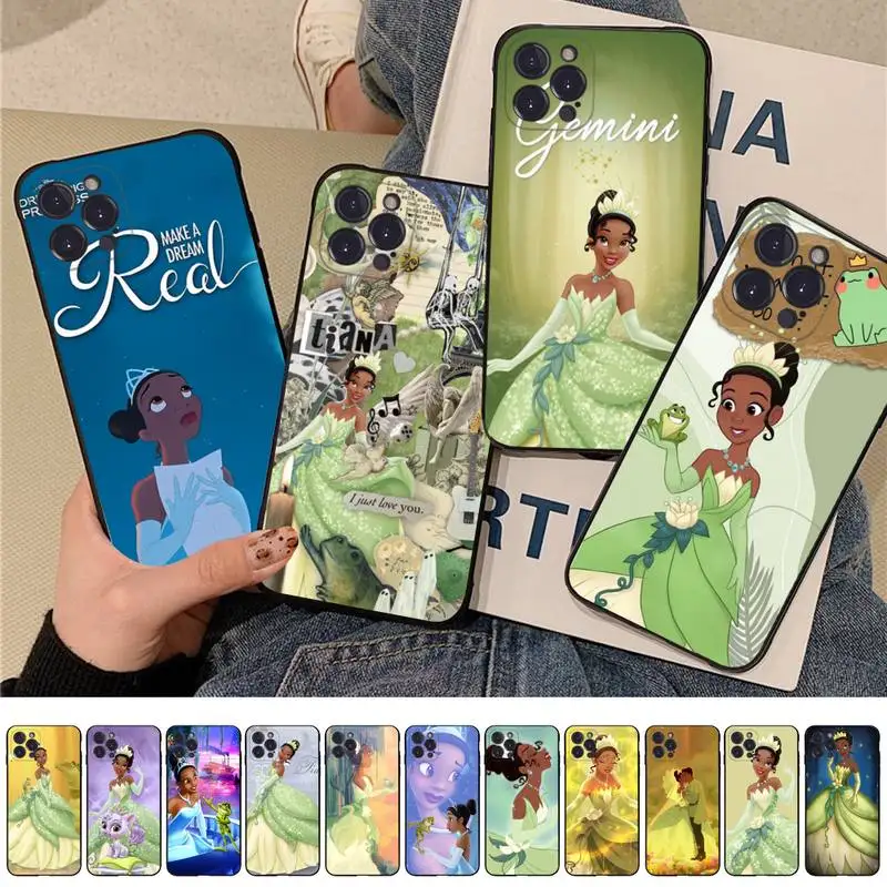 

Disney Tiana Princess Phone Case Silicone Soft for iphone 14 13 12 11 Pro Mini XS MAX 8 7 6 Plus X XS XR Cover