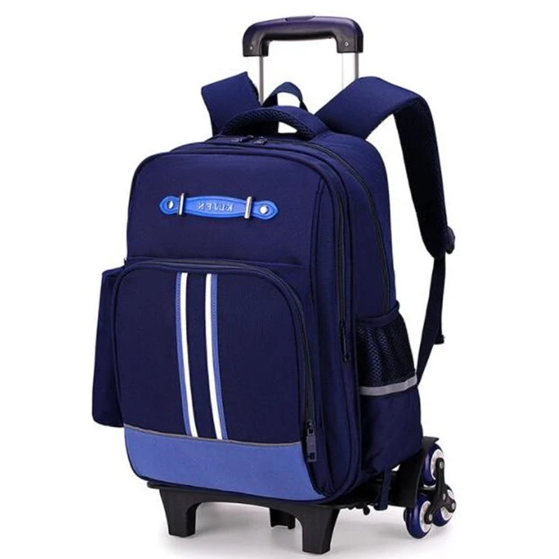 

KUZAI School bag with wheels School Rolling backpacks bags for boys kids travel wheeled backpack bag School bag with trolley