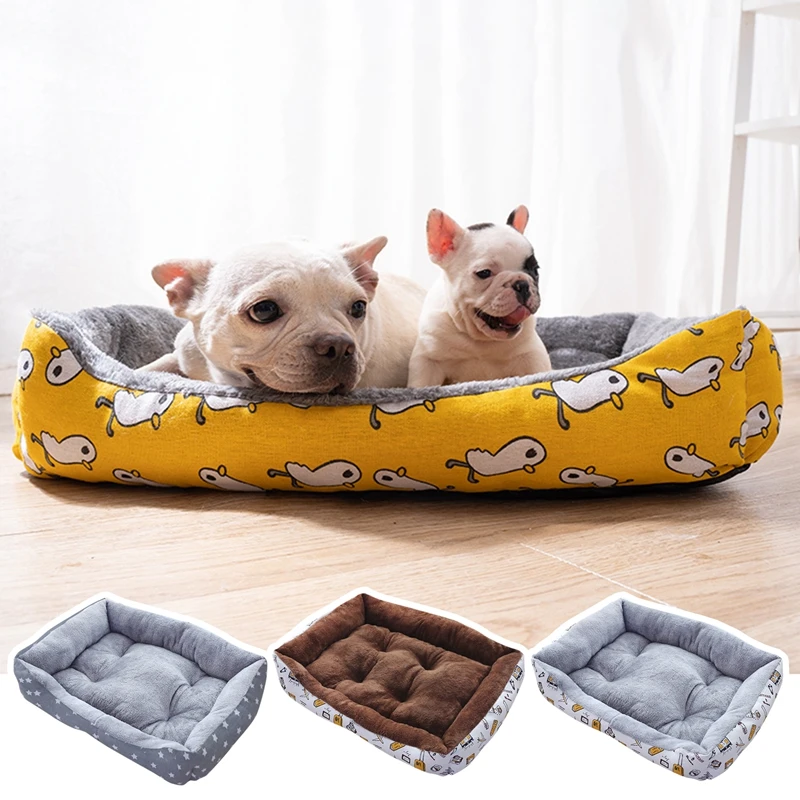 

Cat Dogs Plus Size Kennel Dog Beds Waterproof Bottom Fleece Warm House Large Pet Products House Cama Para Cachorro