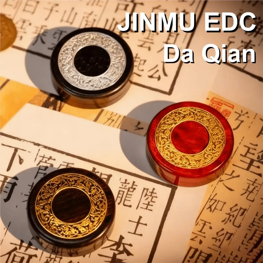Фото JINMU EDC Da Qian Haptic Coin игрушка для снятия стресса игрушки для взрослых оригинальный дизайн гаджеты для снятия тревоги офисные игрушки №1