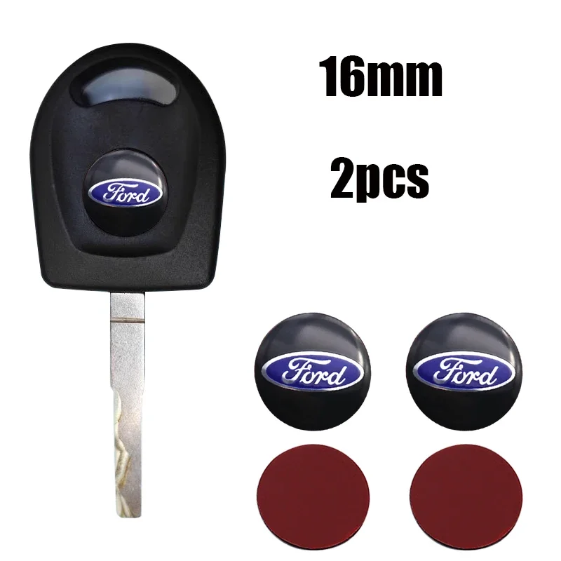 

2 шт. 20 шт. Ford 16 мм 3D алюминиевый логотип автомобиля брелок украшение эмблема авто ключ значок наклейка аксессуары