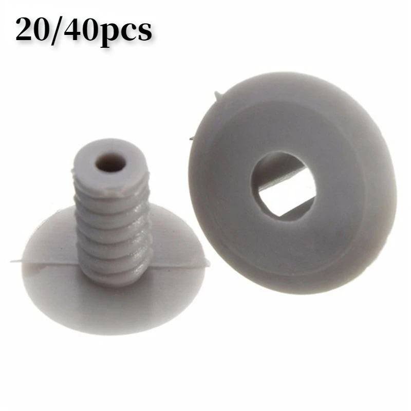 

20/40 шт., серая облицовочная панель, зажимы, пластиковая застежка светлый серый для Фольксваген T4 T5 Transporter Eurovan Light