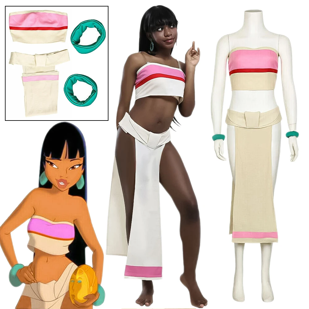Фото El Dorado Chel Косплей Костюм Chel Outfit The Road Chel Танцевальное Платье Топ Юбка Костюм Аниме Хэллоуин Вечеринка Взрослые Женщины Девушки №1