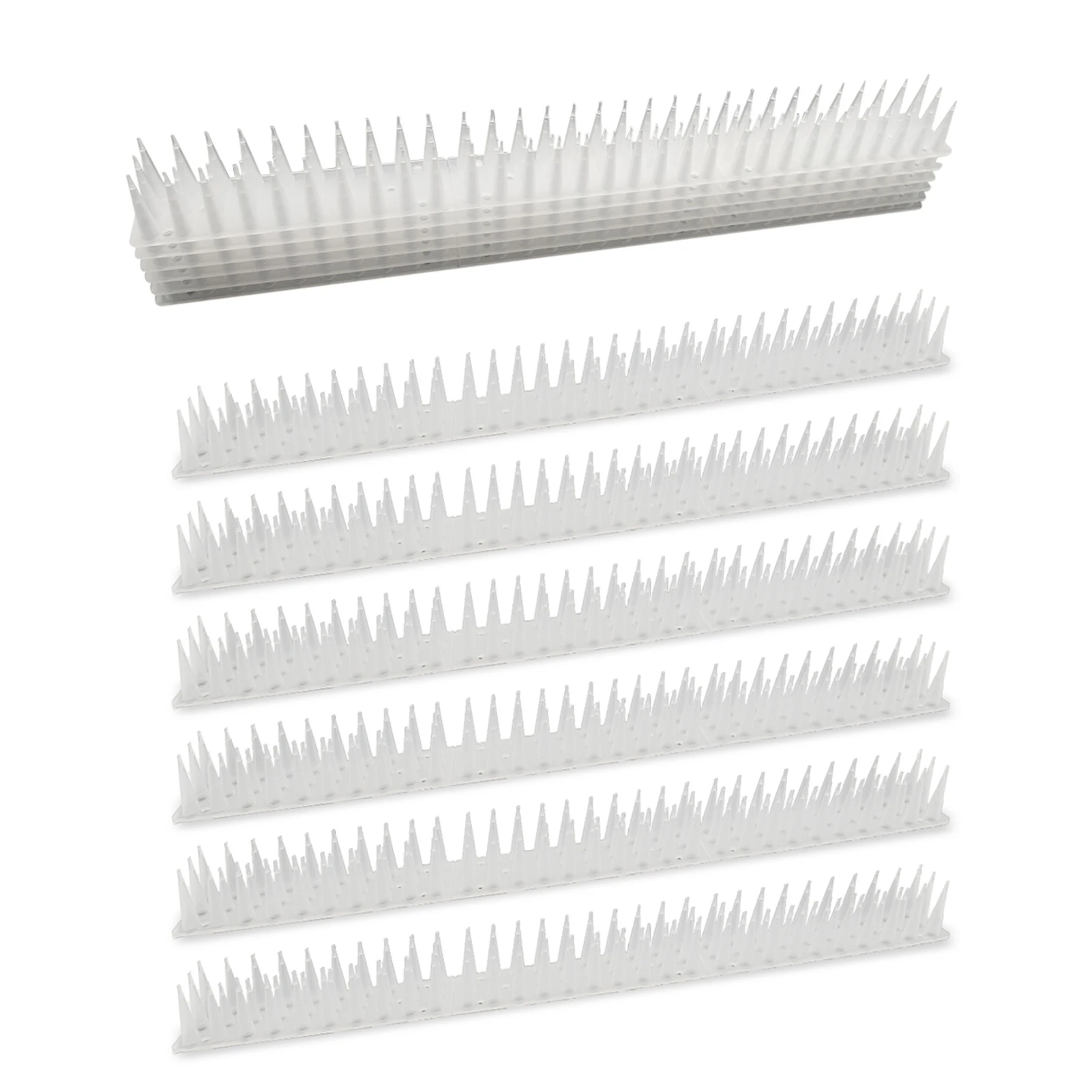 

Отпугиватель голубей, 3 ряда, длинный, для птиц и кошек, прозрачный защитник для использования в помещении и на улице, чтобы держать голубь, б...