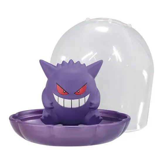 Фото BANDAI фигурки покемонов, модель шкатулки для драгоценностей, дизайн Gengar Pumpkaboo Gashapon Ball, украшение для рабочего стола, официальный подлинный №2