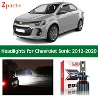 car lamps for chevrolet sonic led headlight canbus headlamp low beam high beam super bright auto bulbs lighting light lamp parts