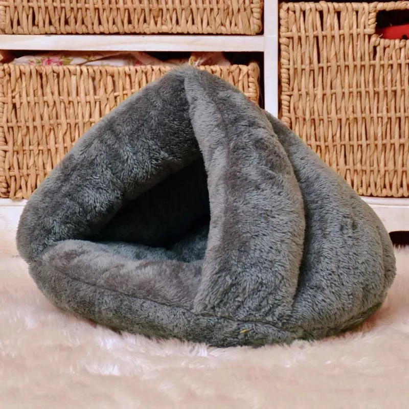 

Pet Cat Dog Soft Warm Nest Kennel Bed House Sleeping Mats Tent s Winter Removable Cozy Supplies