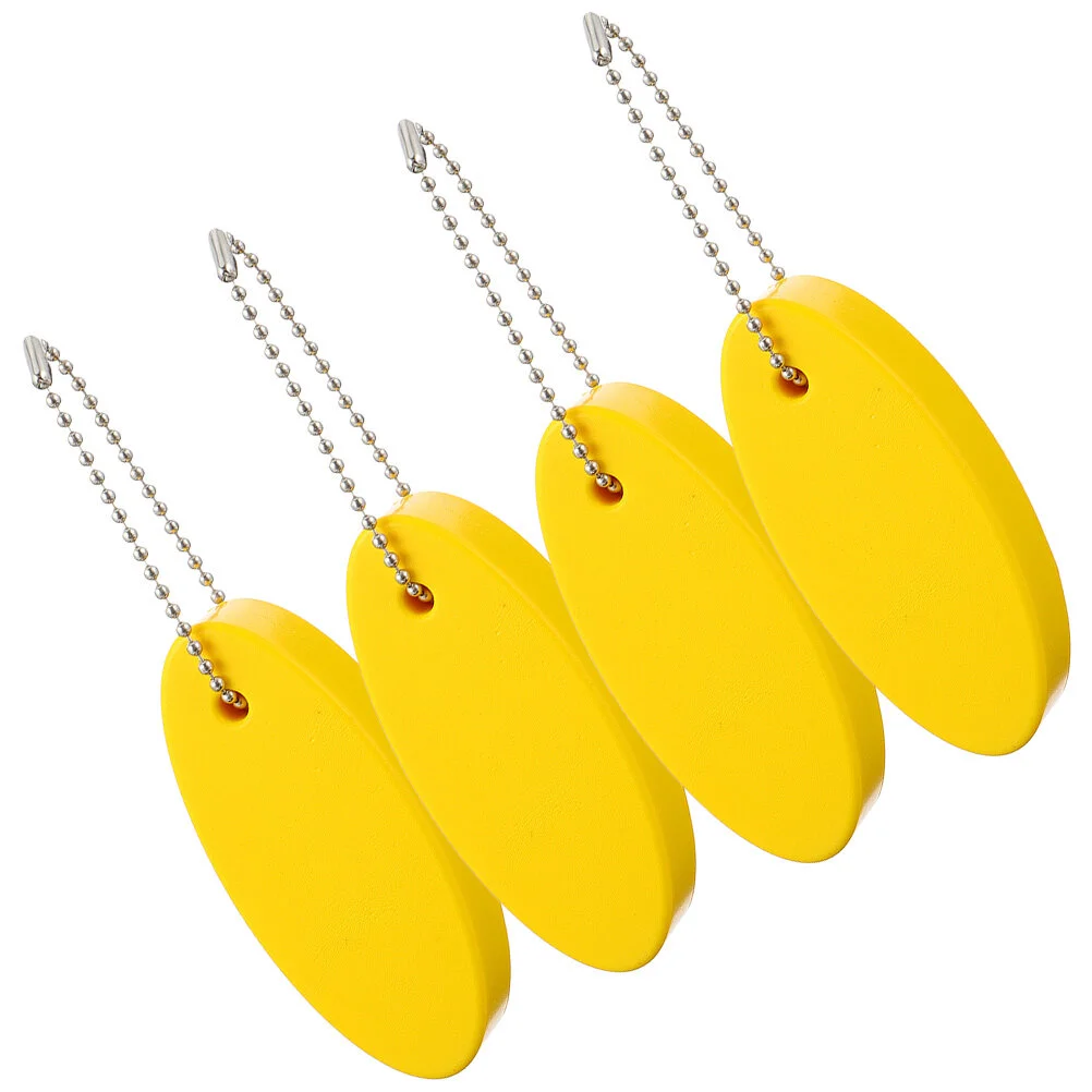 

4 Pcs Pendant Blank Keychains Boating Must Haves Decorative Float Pu Water Sports