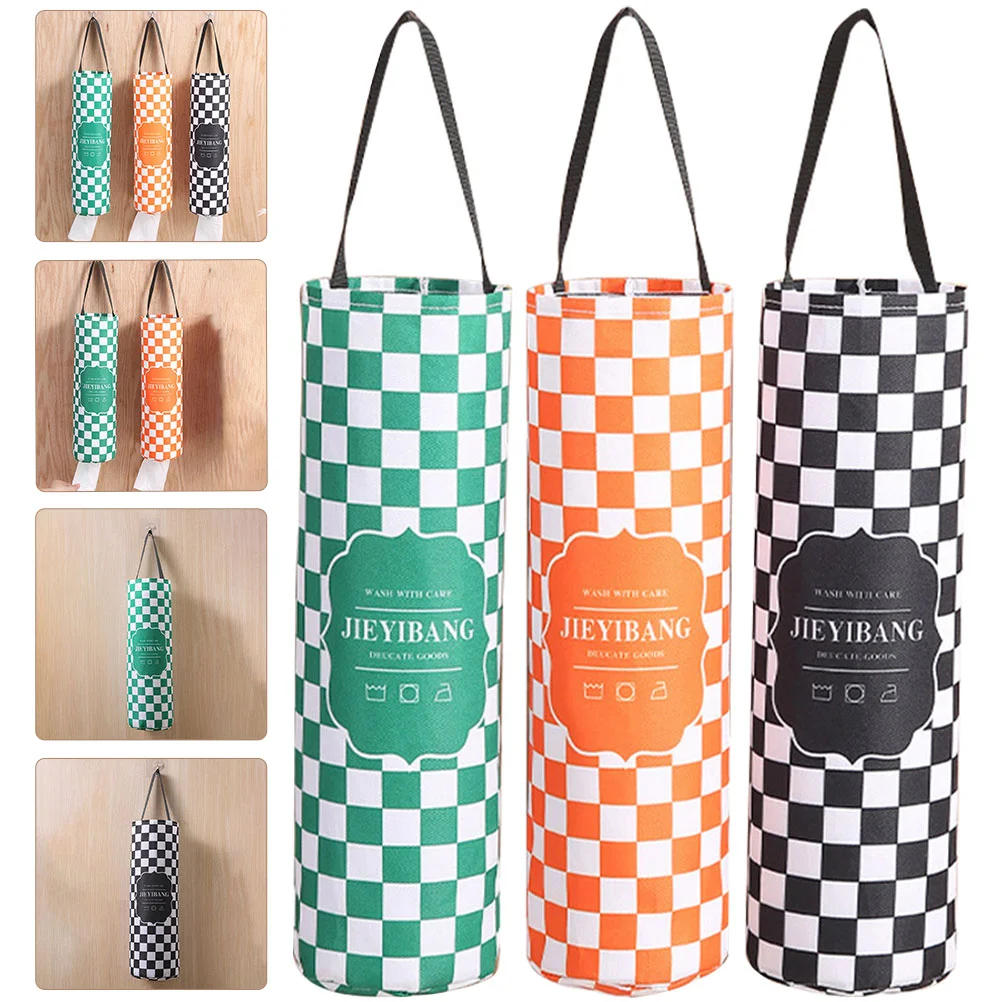 

Garbage Dispenser Grocery Storage Organizer Holders Hanging Dispensers Trash Kitchen Pouch Waste Mesh Holder Pocket Box