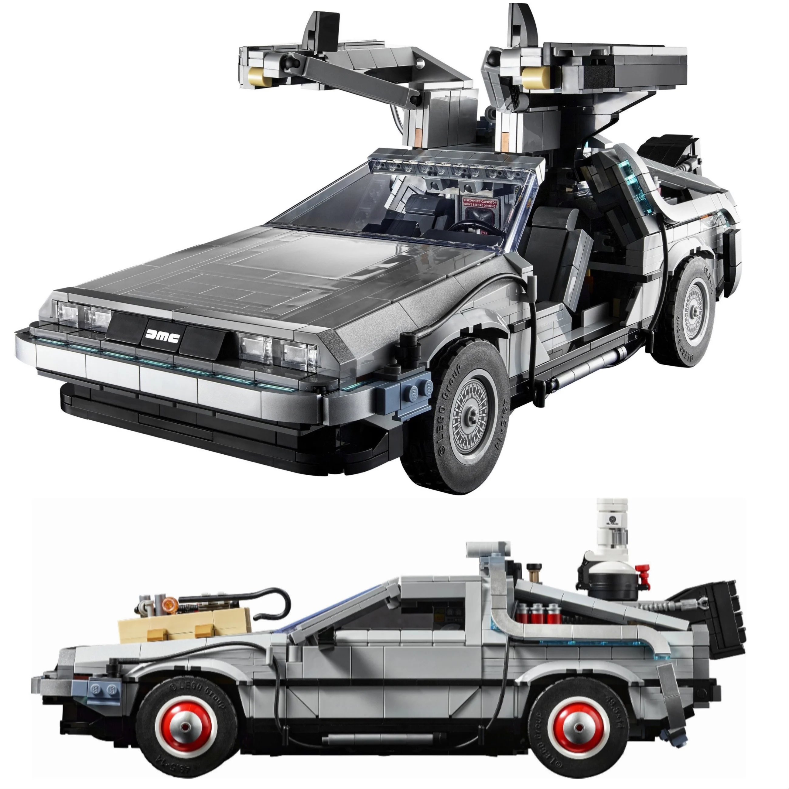 Back To The Future DeLoreaned DMC-12 Time Machine 10300 Creative Expert Racing Car Moc Brick Technical Model Building Blocks Toy