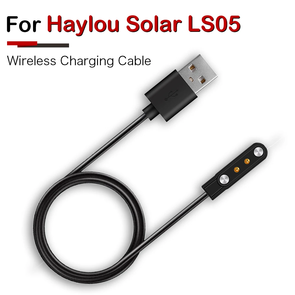 

USB Magnetic Charging Dock Safety Fast Portable Power Adapter Charger Cable For Xiaomi Haylou Solar LS05 Smart Watch Accessories