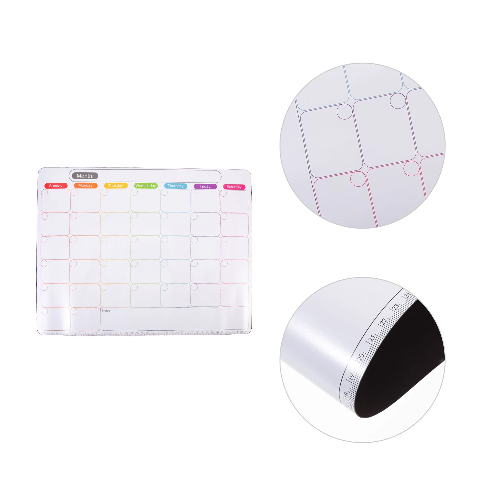

Magnetic Board Dry Whiteboard Erase Fridge Planner Wall Calendar White Refrigerator Weeklyoffice Monthly Pad List Sheet Notepads