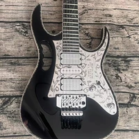 famous electric guitar double shake trill system color shell edge wrapping aluminum carved guard board free delivery to home
