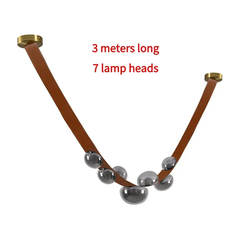

SANDYHA кожаный подвесной светильник LED