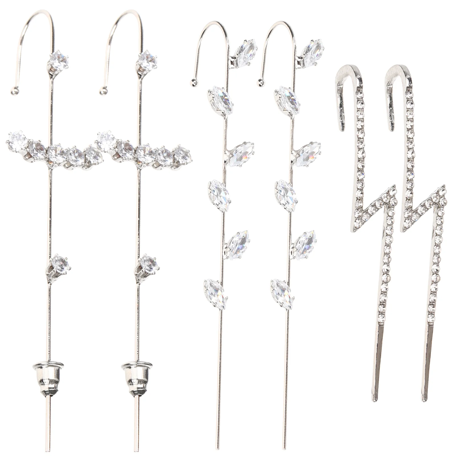 

6Pcs Rhinestones Hook Clip Jewelry Birthday Christmas Valentine Gift