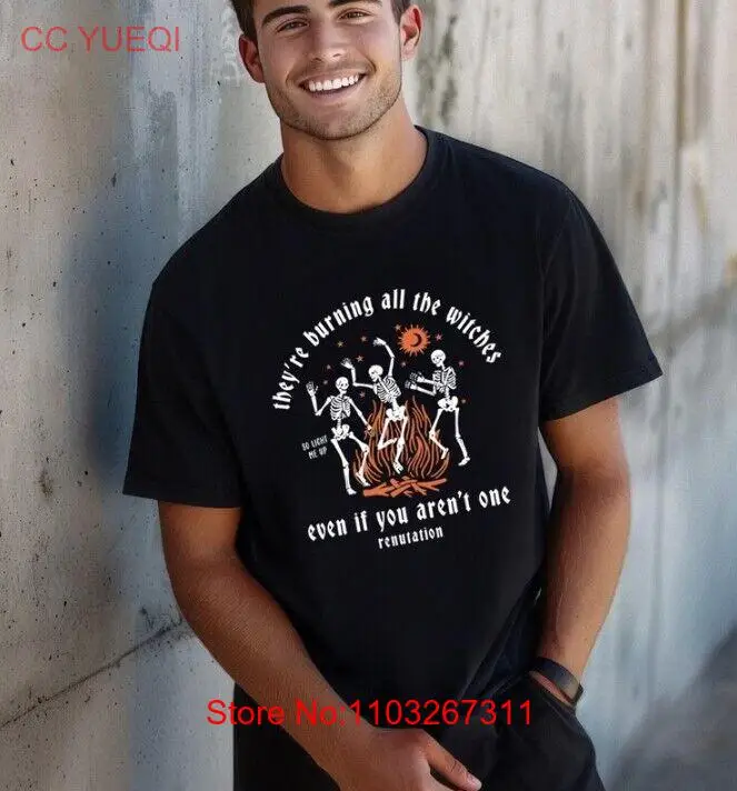 Они горят всех ведьмаков даже если вы не одна рубашка футболка Skeleton