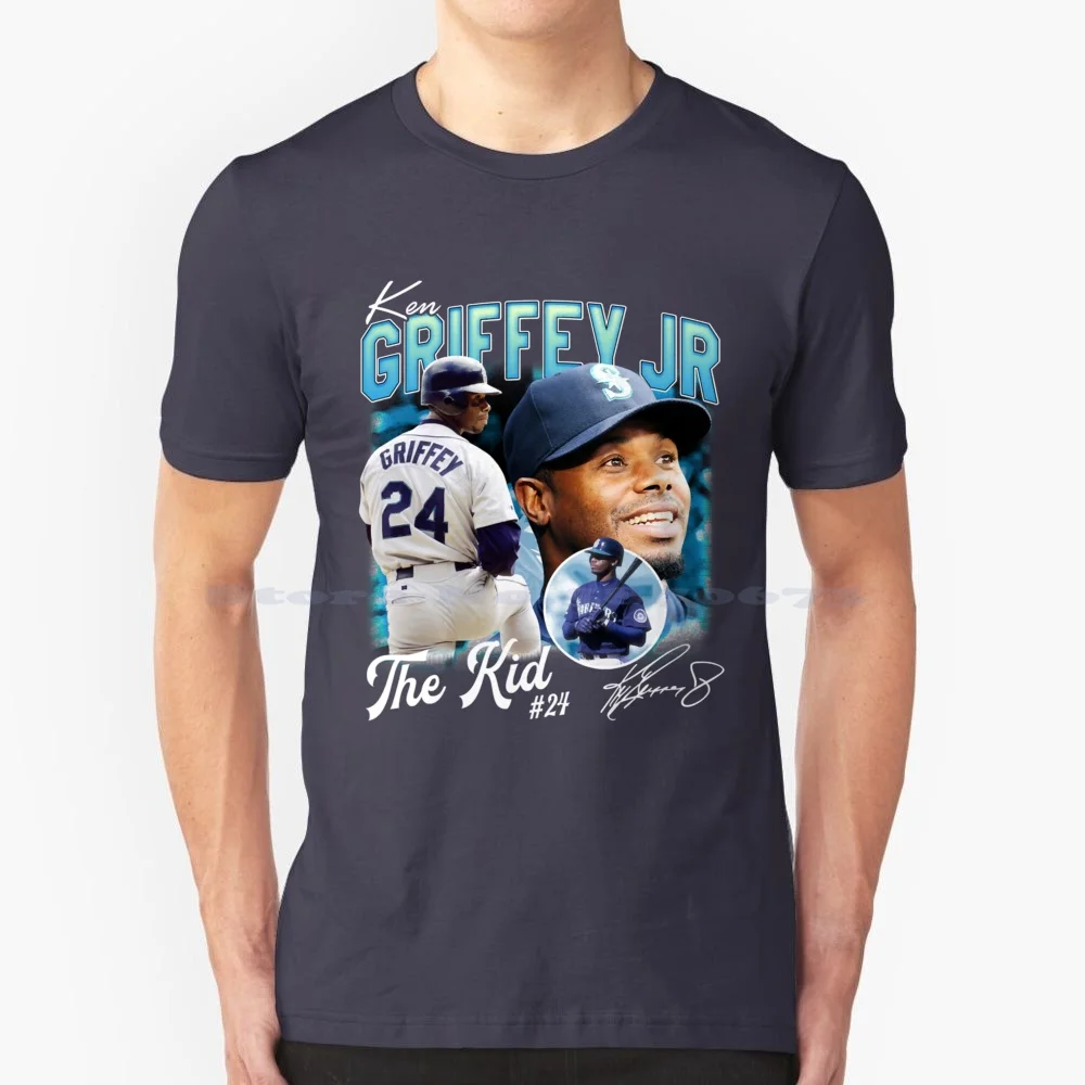 Детская футболка Ken Griffey Jr с винтажной надписью идеальный подарок для любителей