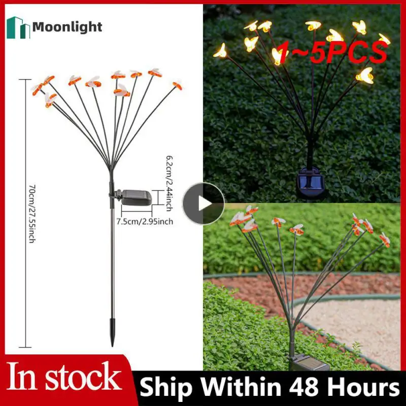 

1 ~ 5 шт., декоративные светильники на солнечной батарее