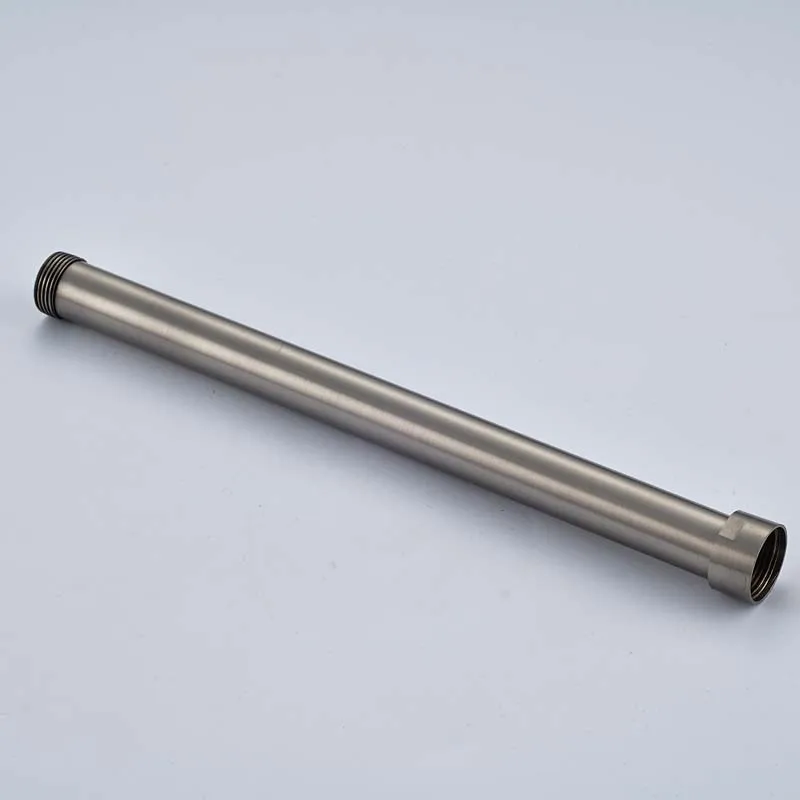 

Free Shiping Wholesale and Retail 30cm Brushed Nickel Shower Faucet Extension Tube For Shower Faucet