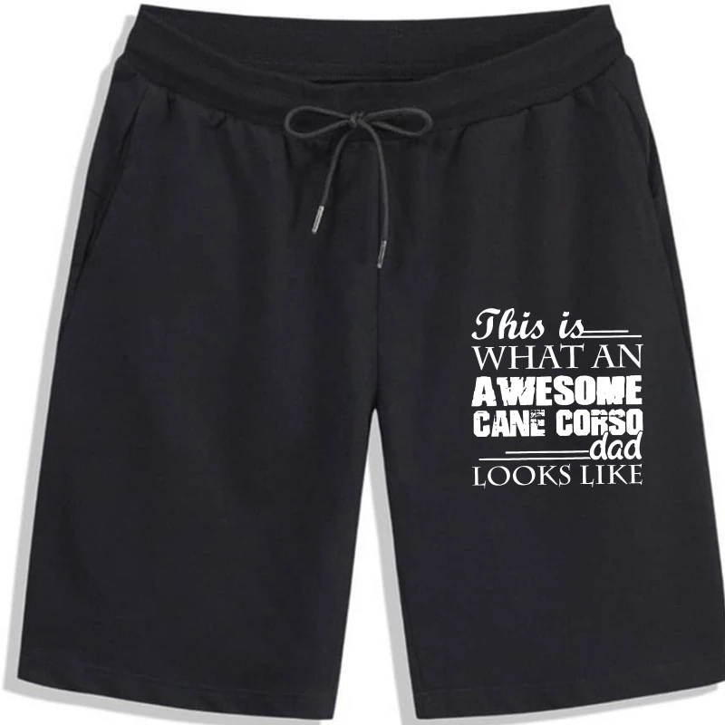 

Personalized Cane Corso men Shorts Awesome Cane Corso Dad Men shorts for men Woman Crew Neck Cool Shorts Plus Pure cotton printi