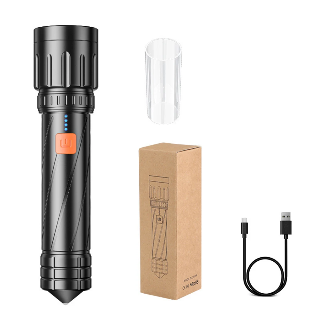 

Portable Aluminum Alloy Flashlight 5 Modes Dimmable Torch Zoomable Outdoor Working Lamp Lighting Tool Camping Hunting