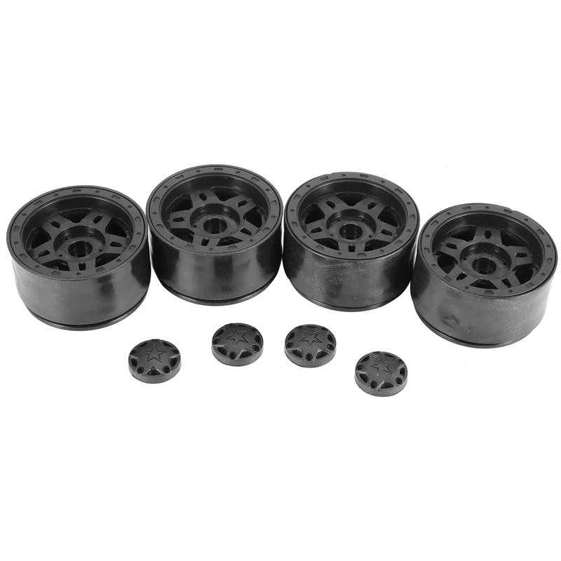 4 шт. пластиковые felgi Beadlock 2 ступицы колес для 1/10 RC гусеничного автомобиля Axial SCX10