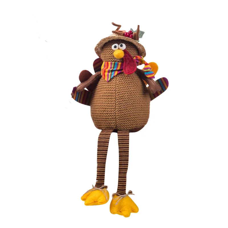 

Thanksgiving Turkey decorations with colorful wings to fall decor thanksgiving