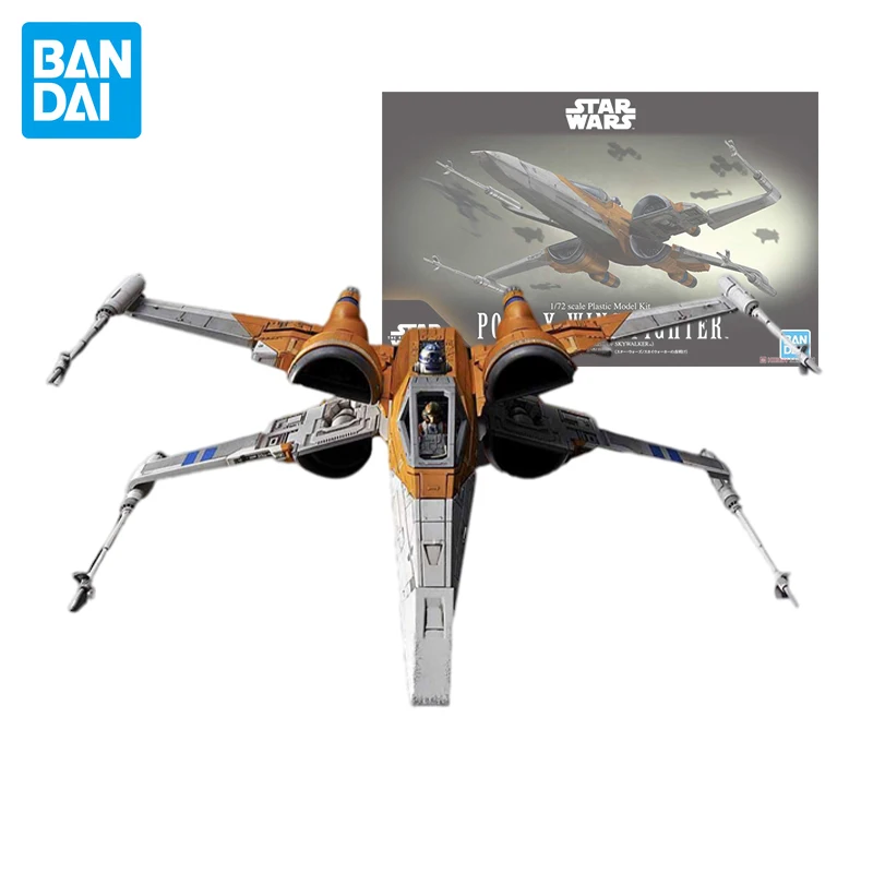 

Оригинальная модель Bandai Звездные войны 1/72, модель POE'S X-WING FIGHTER The Rise of Skywalker, Аниме фигурки героев, детские игрушки