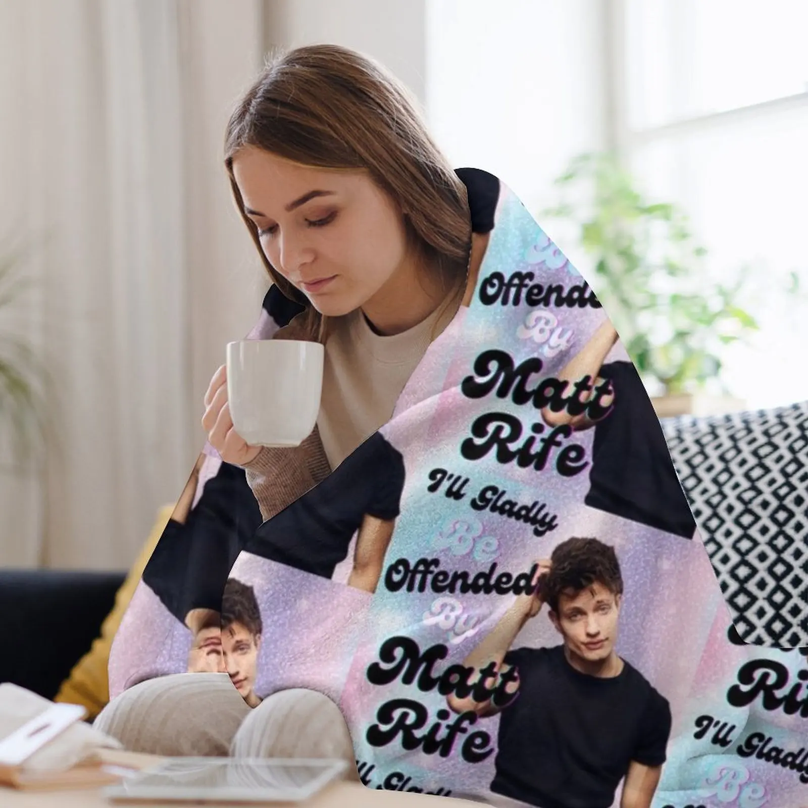 Я радян быть отправлена Мэттовой жене Забавное одеяло Matt Rife