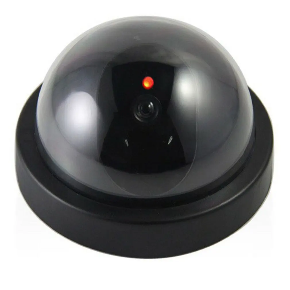 

Indoor Fake Webcam Dome Simulation Burglar Alarm Camera Outdoor Surveillance Home Camera LED Light Emulate Monitor Security