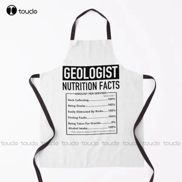 

Geologist Nutritional Information - Funny Geology Humour Apron Women'S Apron For Women Men Unisex Adult Household Cleaning Apron